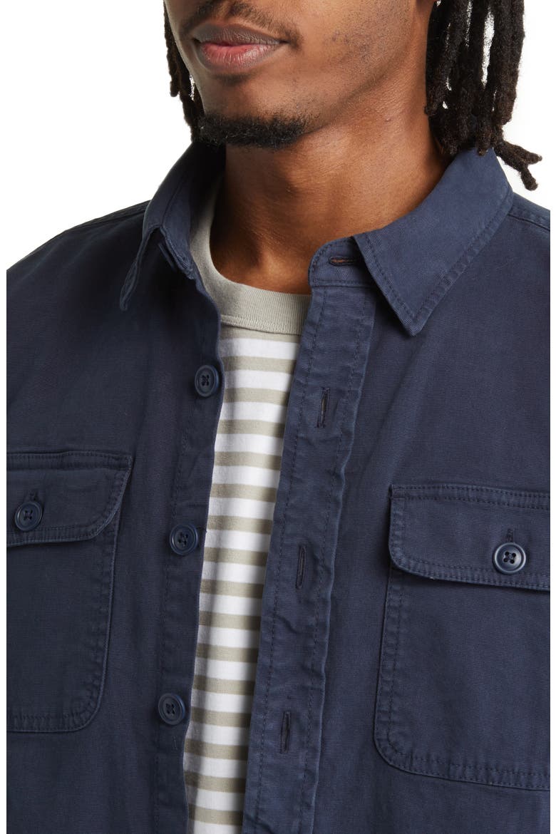 CPO Cotton Shirt Jacket, Alternate, color, NAVY