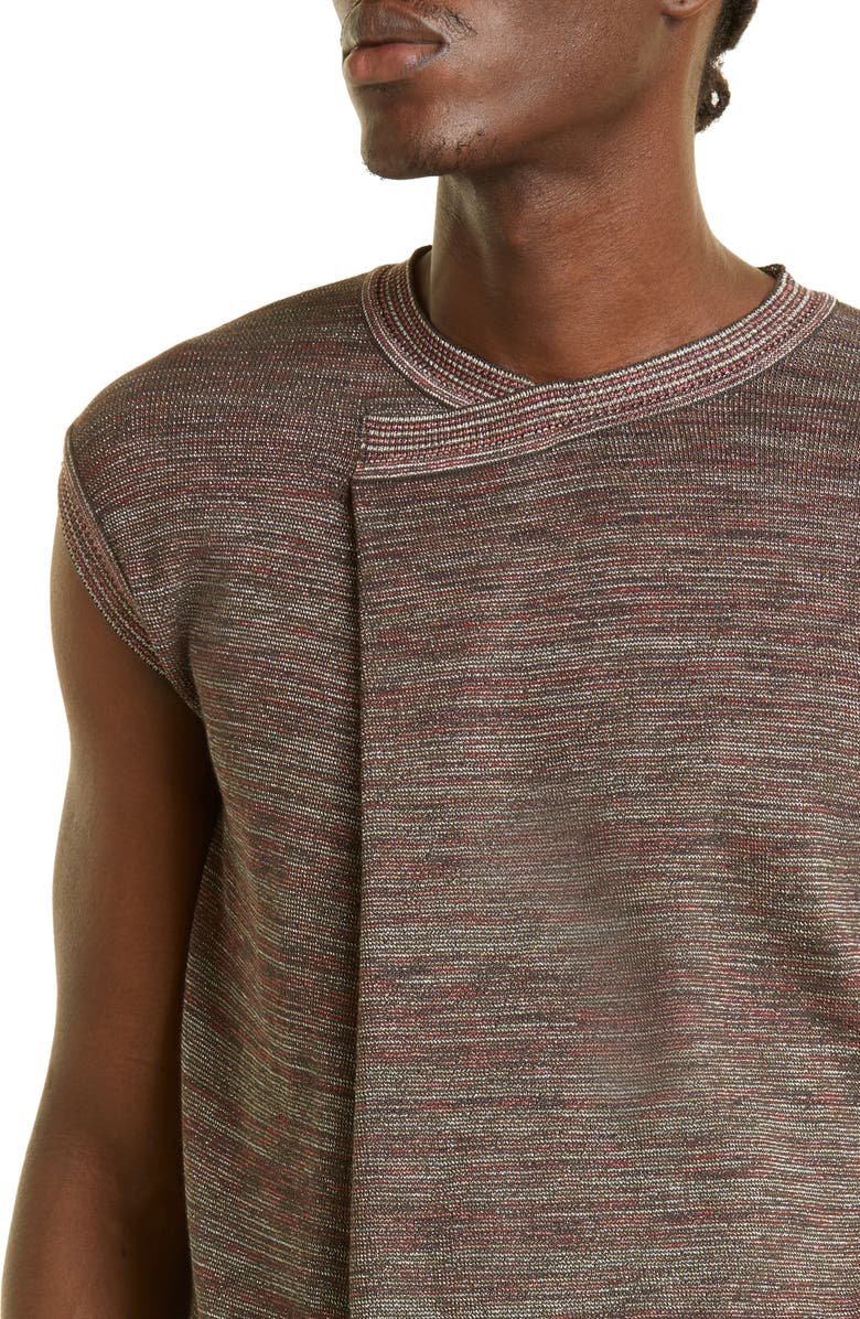 Bianca Saunders Ace Foldover Sleeveless Sweater, Alternate, color,