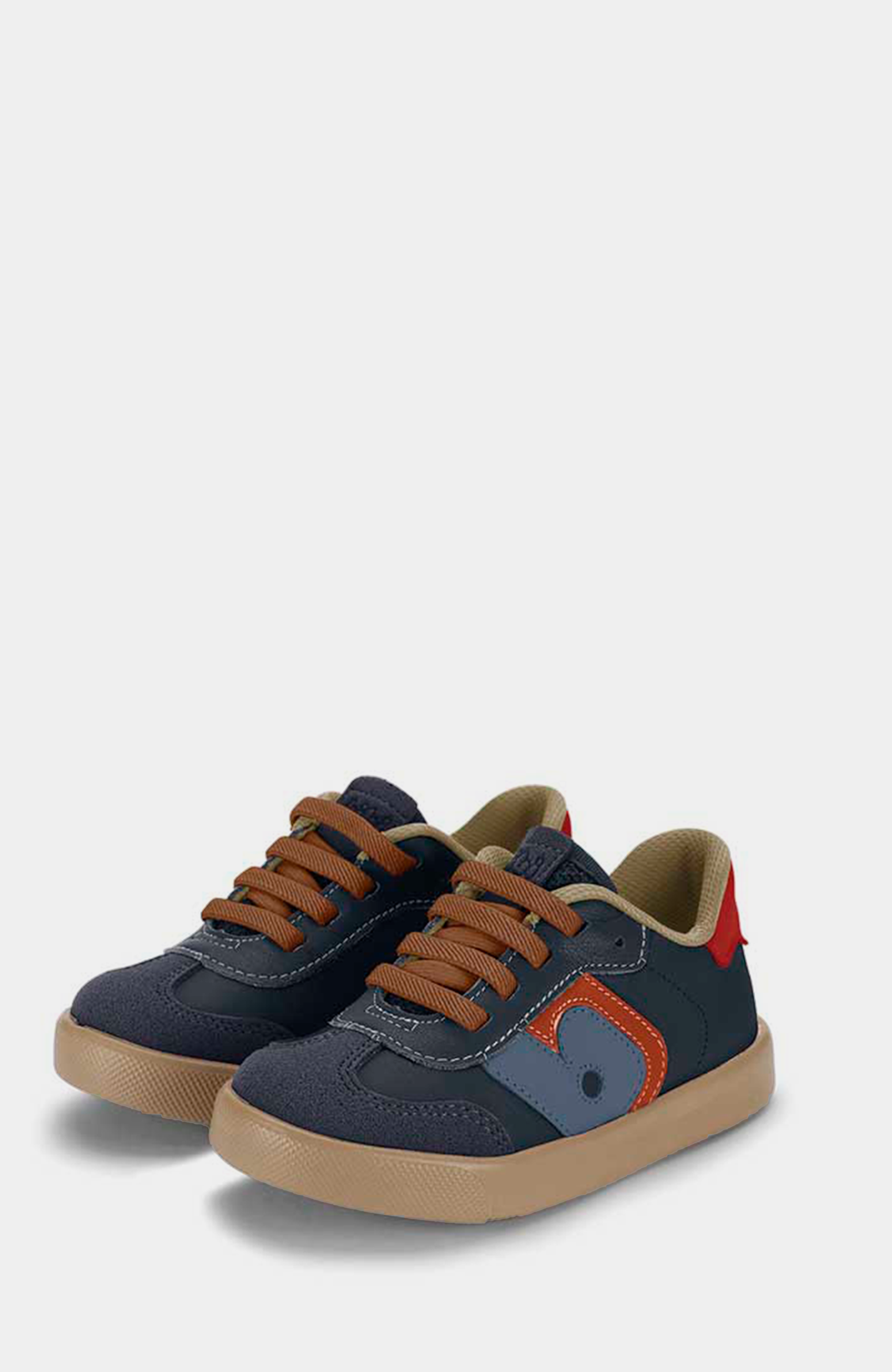 Kids' Agility Everyday Casual Boy Sneaker, Alternate, color, Navy Brown