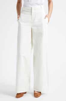 Cotton Utility Wide Leg Pants