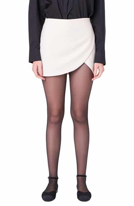 English Factory Faux Wrap Miniskort