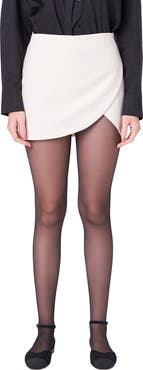 English Factory Faux Wrap Miniskort