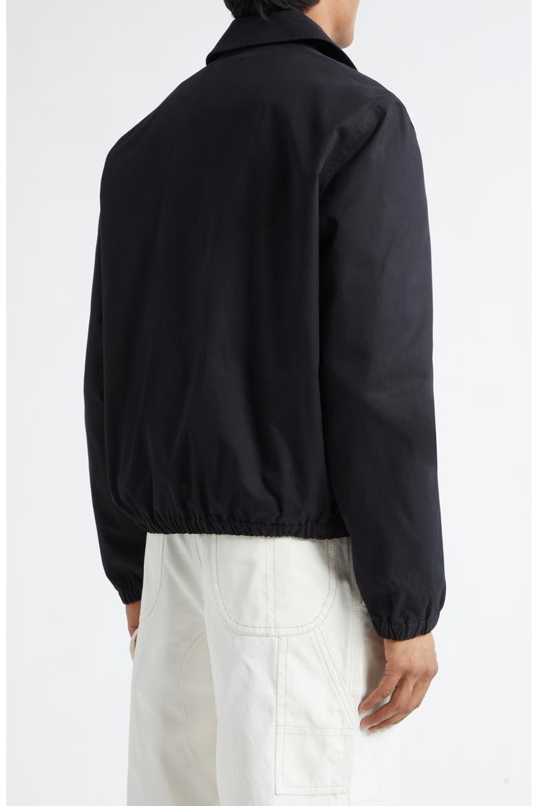 Embossed Logo Cotton Zip Jacket, Alternate, color, NOIR