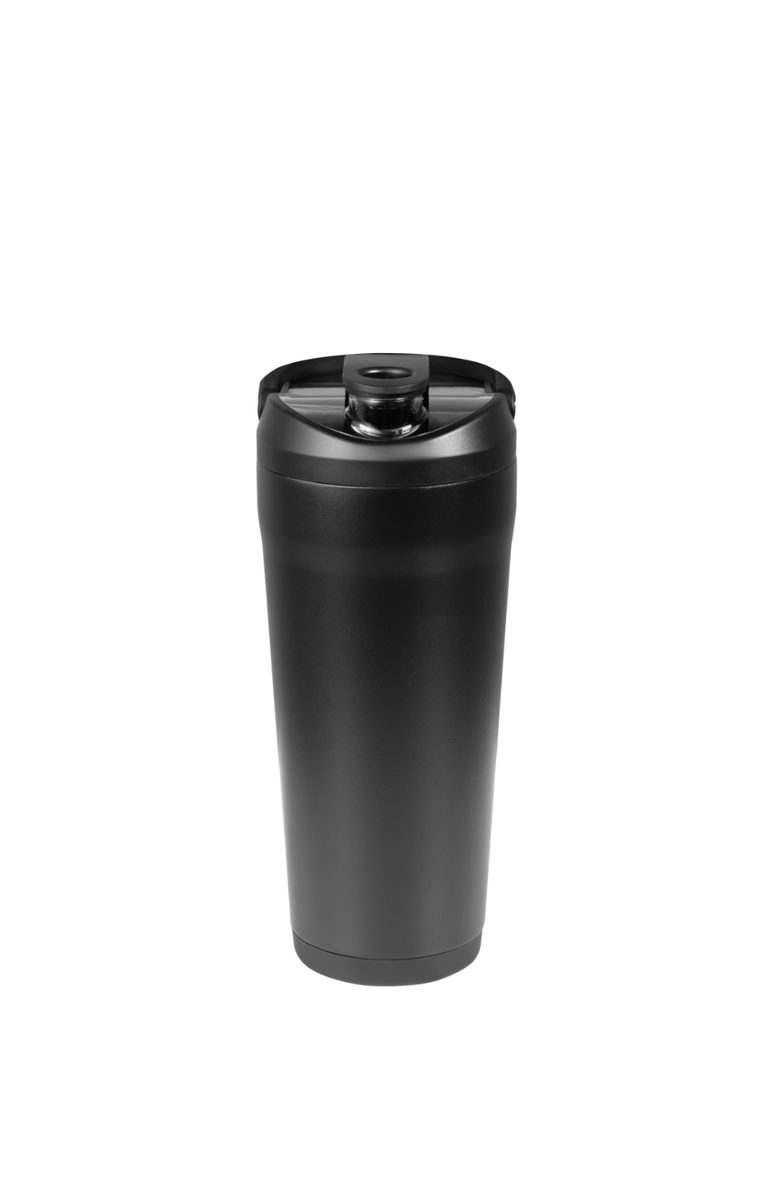 HydroJug Insulated Stainless Steel Shaker 24 oz Bottle with Silent Mixing Grate & Flip Lid, Alternate, color, Black