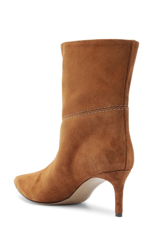Alexandre Birman Malva Pointed Toe Bootie In Brown