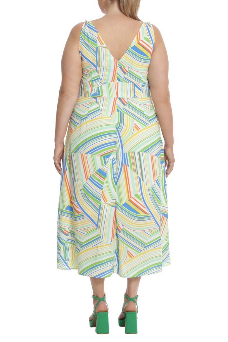 Twist Strap Maxi Dress, Alternate, color, SOFT WHITE/ SEA FOAM