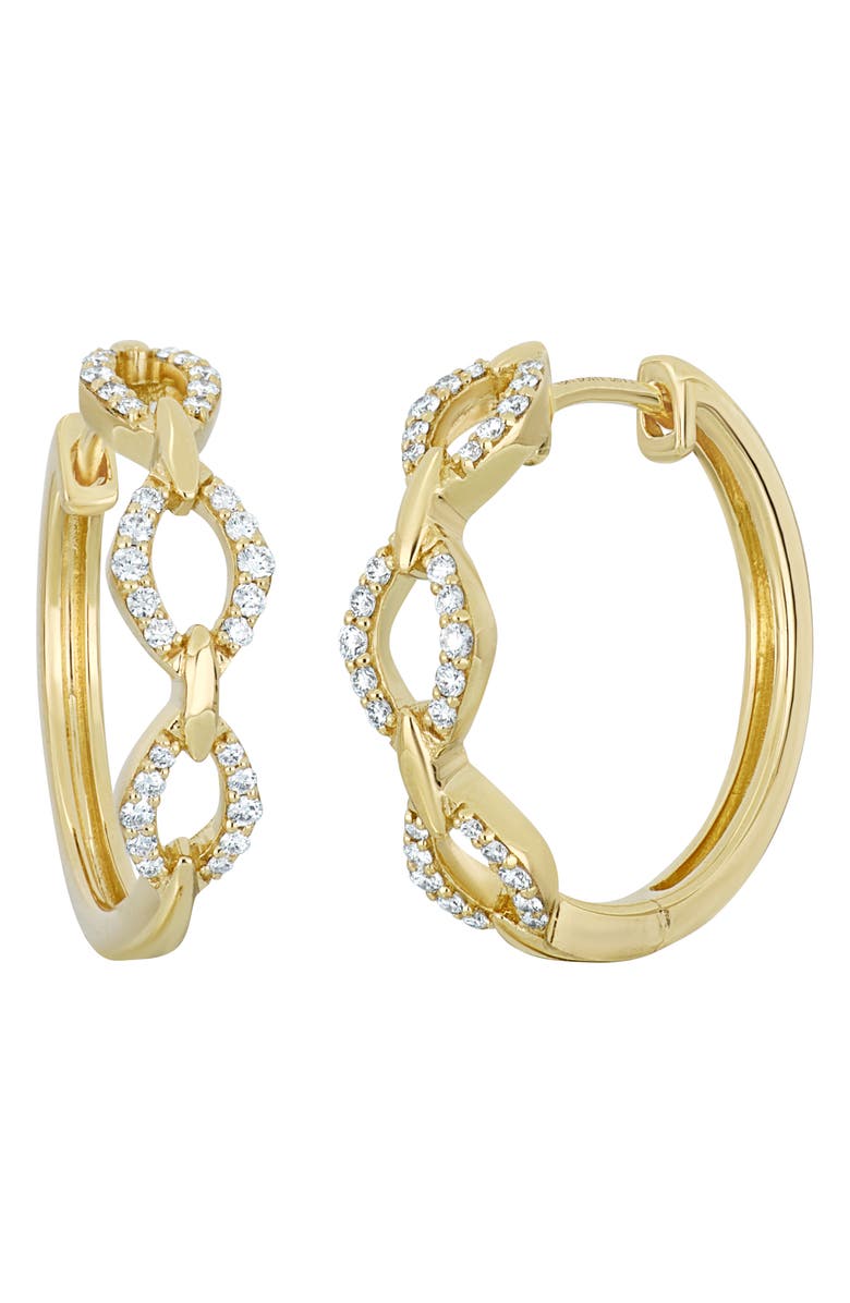 Bony Levy Varda Diamond Hoop Earrings, Main, color, 