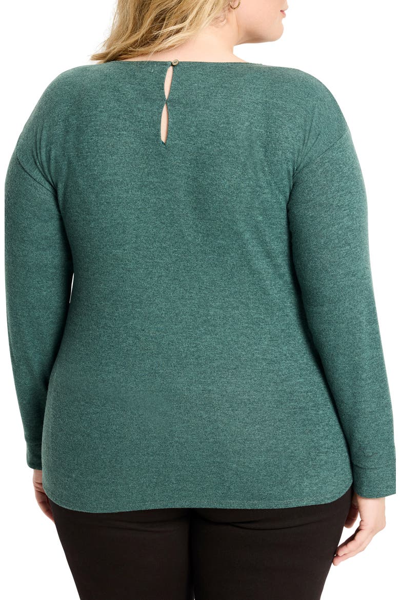 Everyday Easy Cozy Knit Top, Alternate, color, DARK PINE