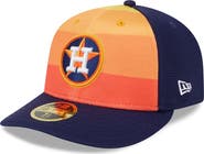 New Era Men's New Era Orange Houston Astros 2024 Batting Practice Low Profile 59FIFTY Fitted Hat