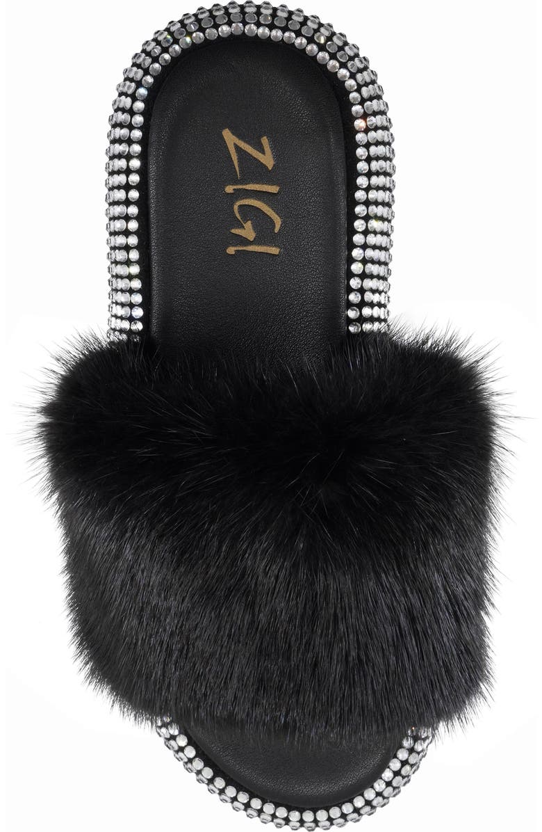 ZIGI Luxx Faux Fur Platform Sandal, Alternate, color,