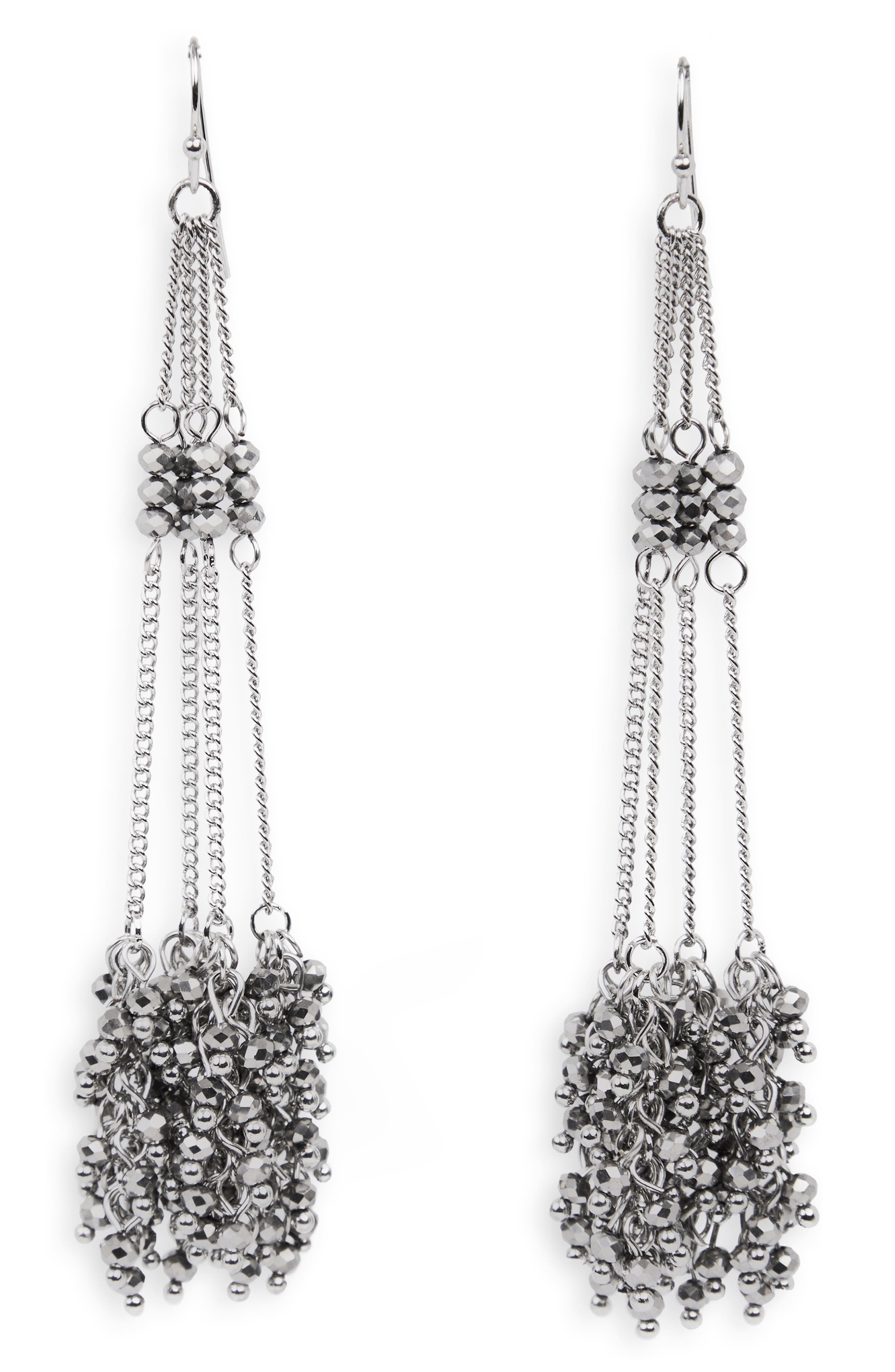 SAACHI Cluster Tassel Drop Earrings