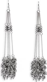 SAACHI Cluster Tassel Drop Earrings