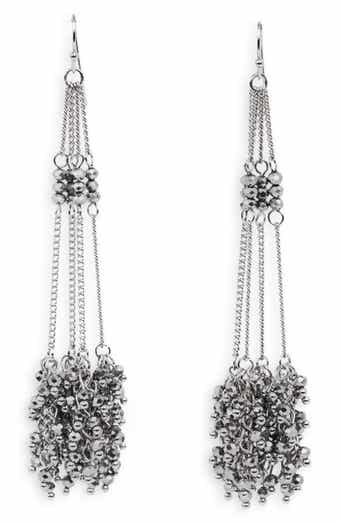 SAACHI Cluster Tassel Drop Earrings