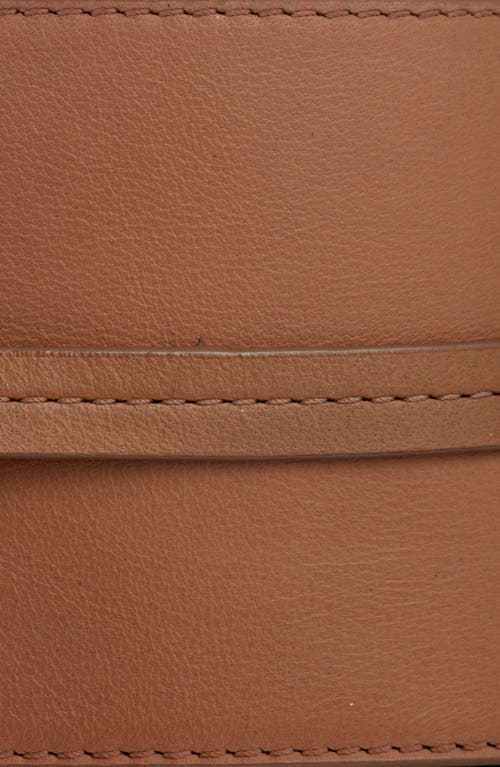 Eileen Fisher Suede And Leather Reversible Belt In Brown