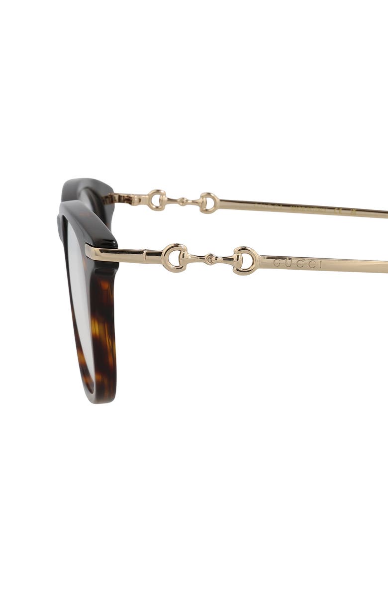 Gucci Fashion 50mm Rectangular Optical Glasses, Alternate, color,