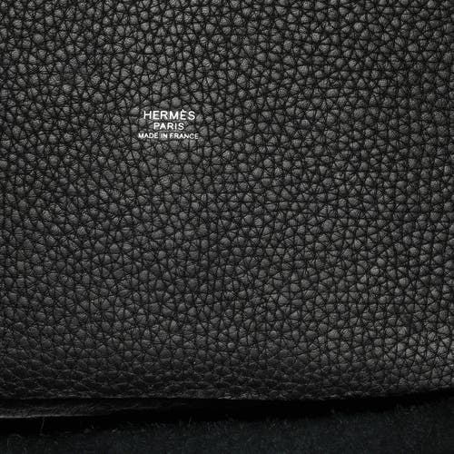 Pre-owned Hermes Hermes Picotin Lock Bag Clemence Mm In Black