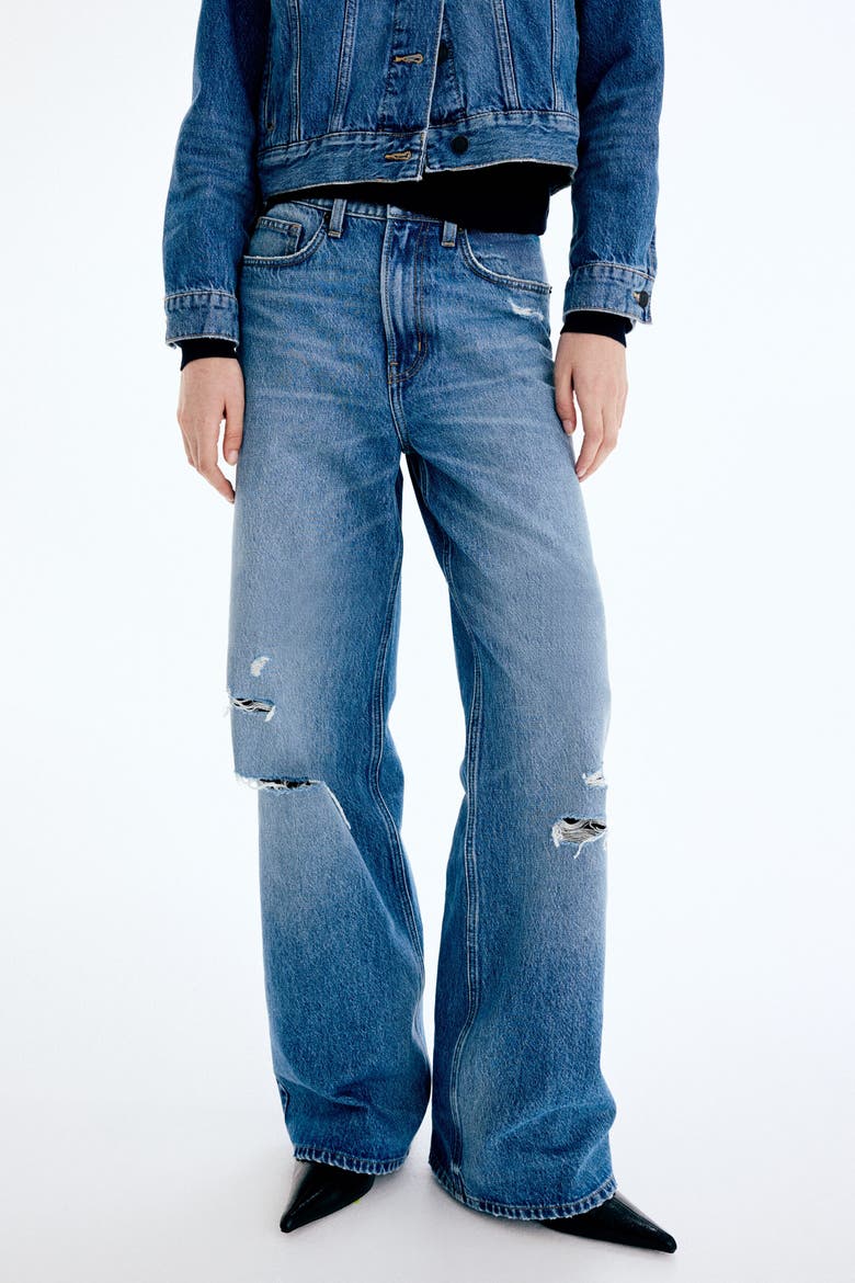 Ava Ultra High Rise Wide Leg Jeans, Alternate, color, Denim blue