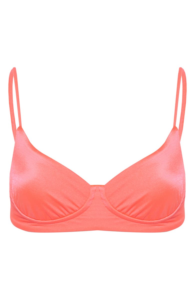 Maaji Cerise Archer Reversible Underwire Bikini Top, Alternate, color, Bright Pink