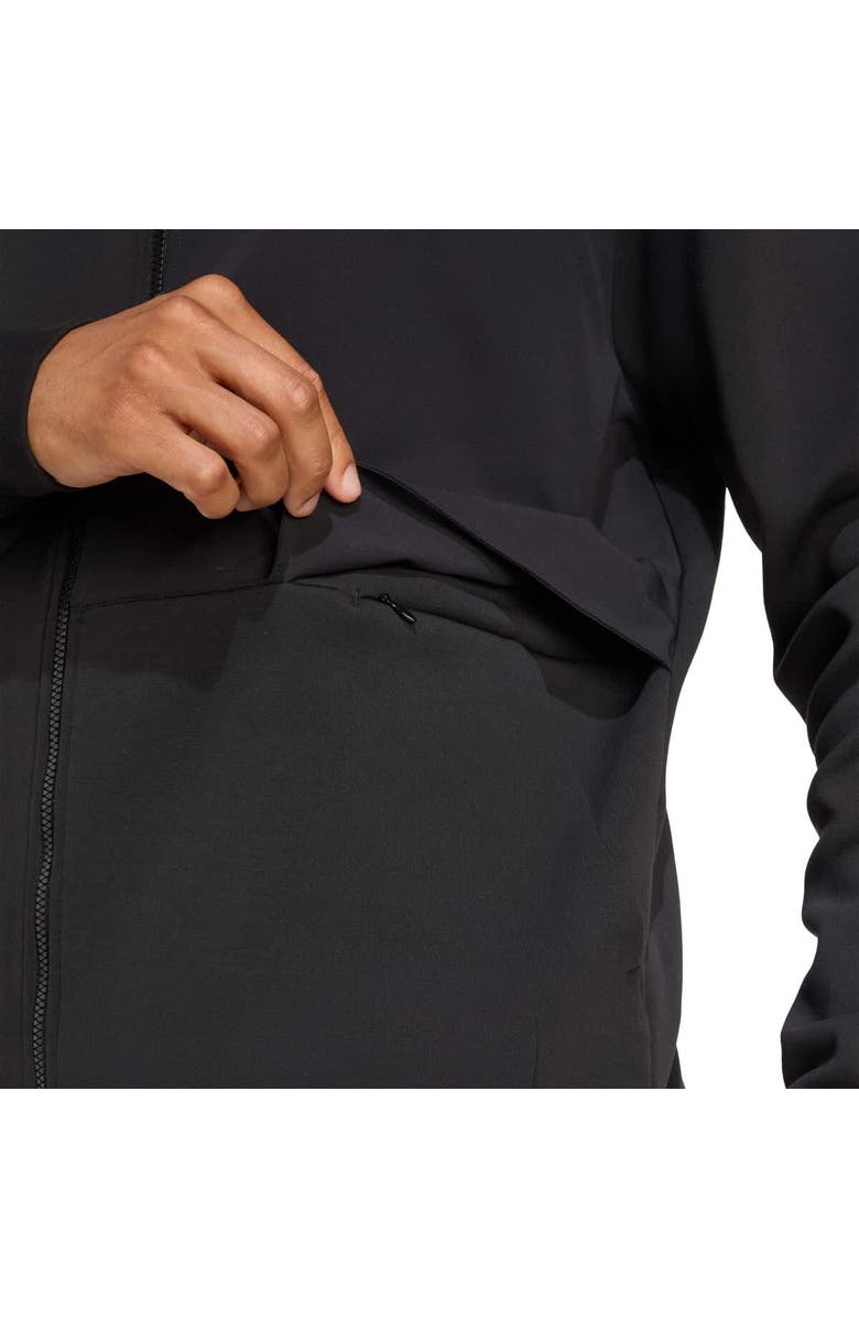 adidas Men's adidas Black New Zealand Rugby 2025/26 Anthem Full-Zip Jacket, Alternate, color, Black