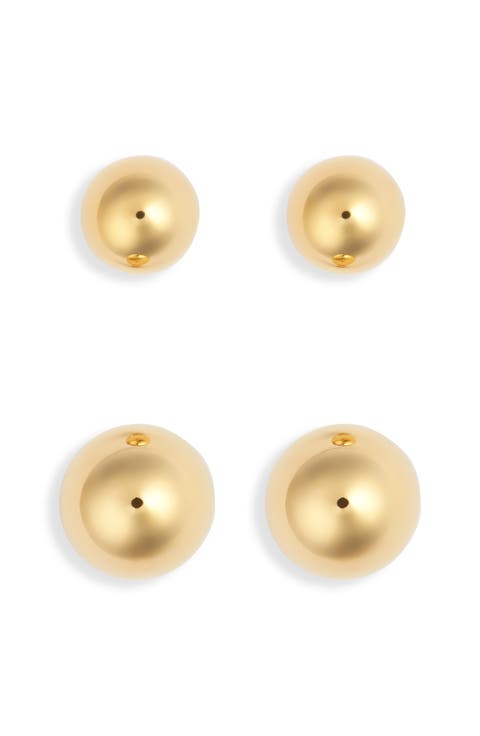 Demi Fine Set of 2 Ball Stud Earrings