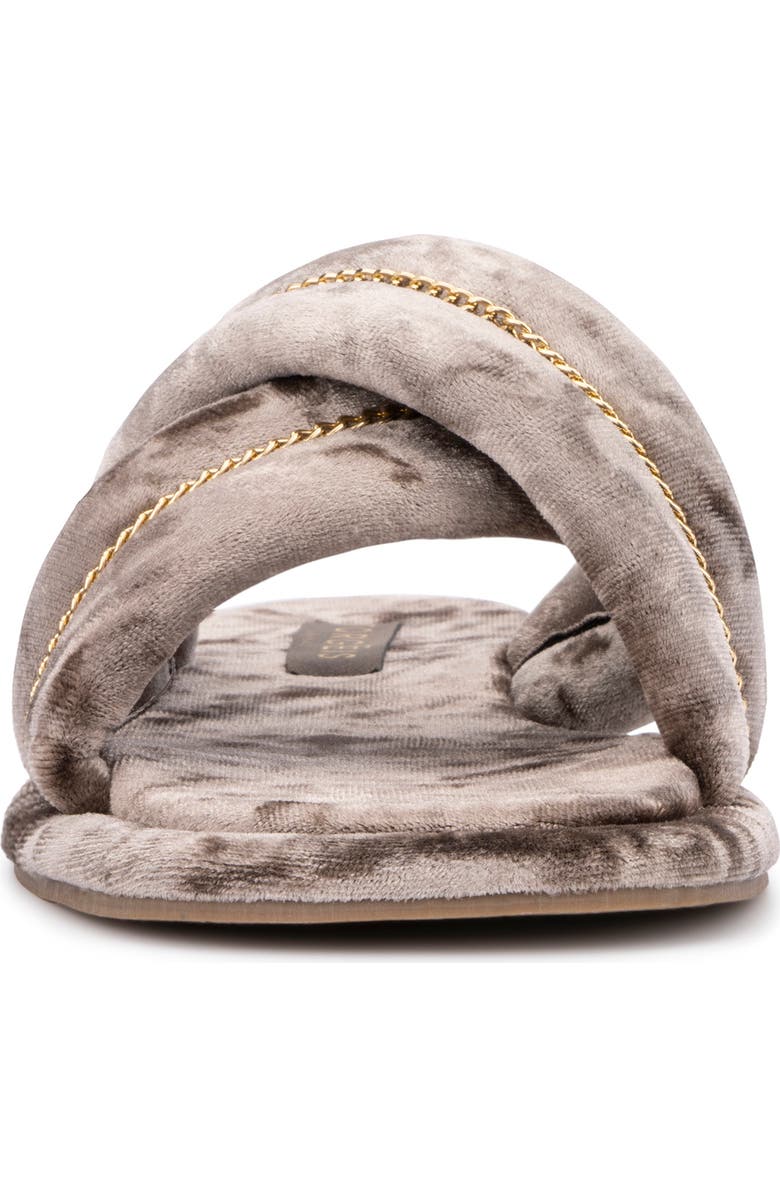 TORGEIS Cecilia Crisscross Strap Slipper, Alternate, color, Champagne
