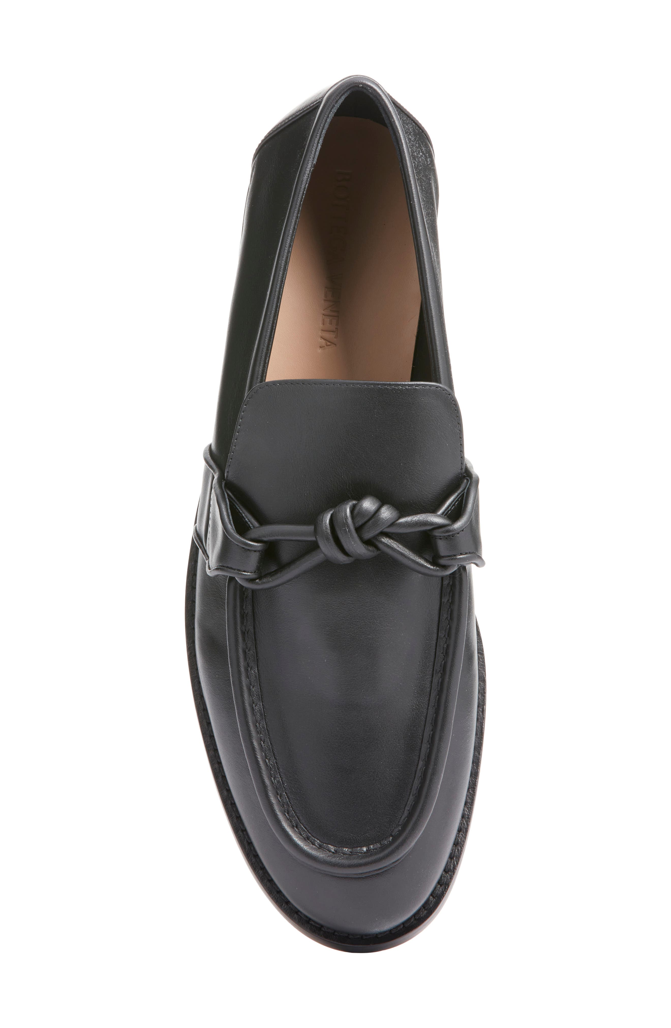 Bottega Veneta Astaire Knot Bit Loafer, Alternate, color, 1000 Black