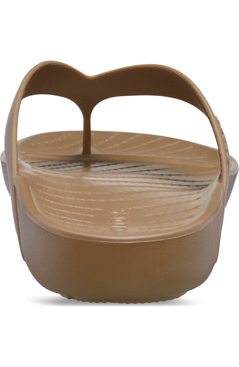 CROCS Splash Flip Flop, Alternate, color, Sepia