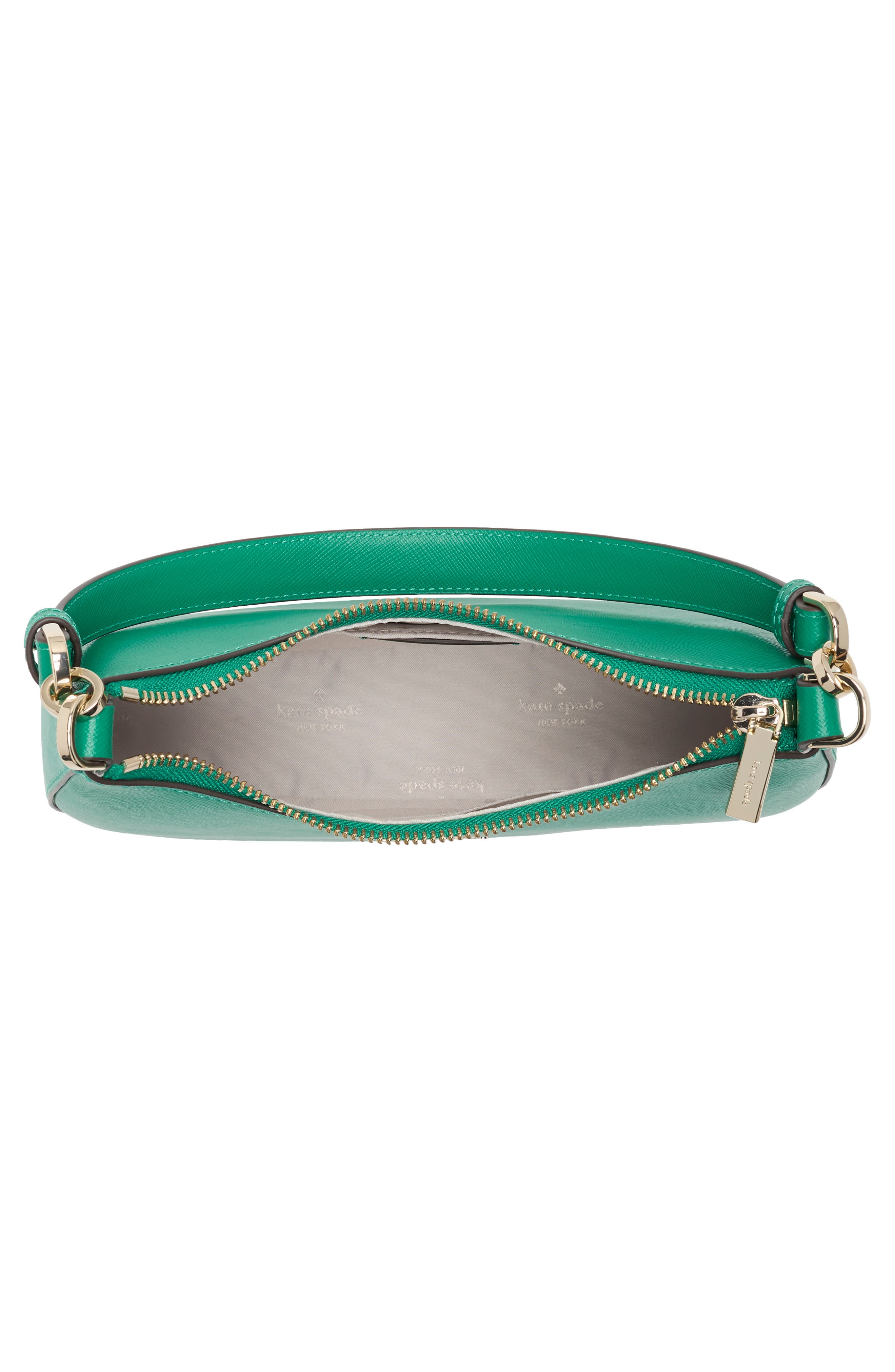 Kate Spade New York leather convertible shoulder bag, Alternate, color, Wintergreen