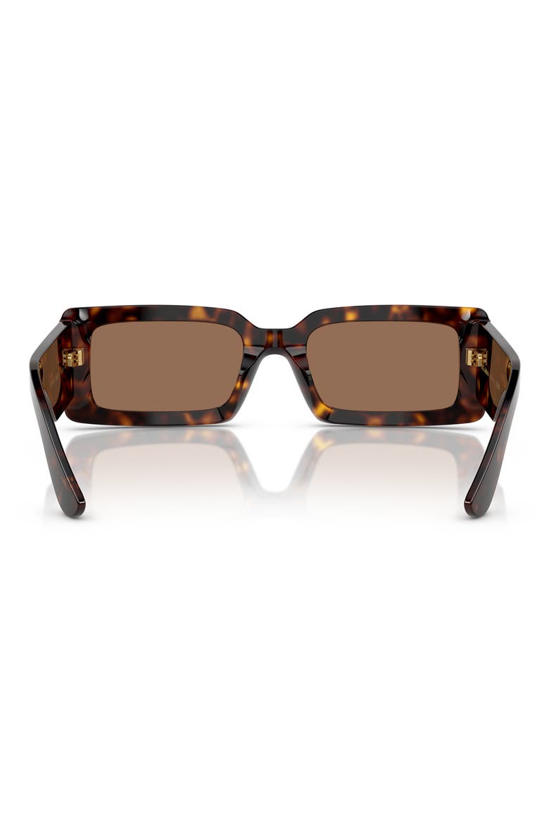 53mm Rectangular Sunglasses, Alternate, color, HAVANA