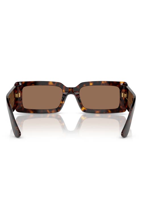 Dolce & Gabbana Dolce&gabbana 53mm Rectangular Sunglasses In Havana