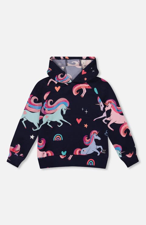 Pullover Fleece Hoodie Unicorn (Toddler & Little Kid)