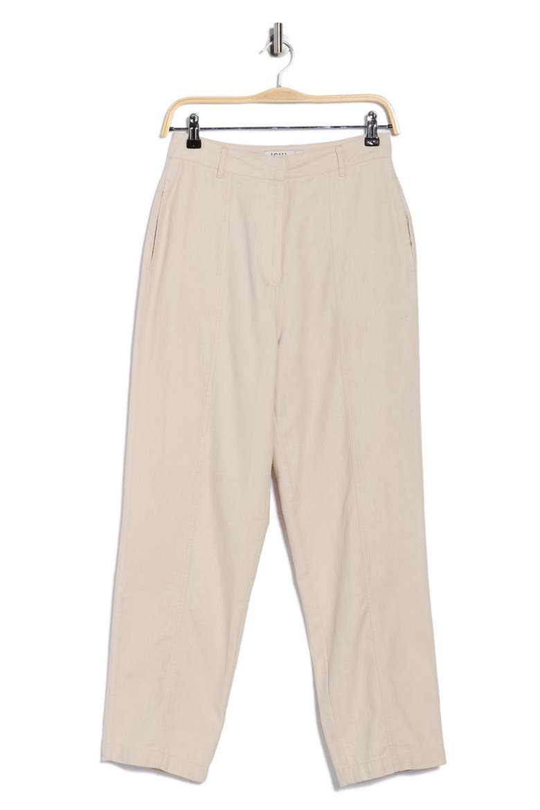 Cotton & Linen Pants, Alternate, color, BIRCH MELANGE