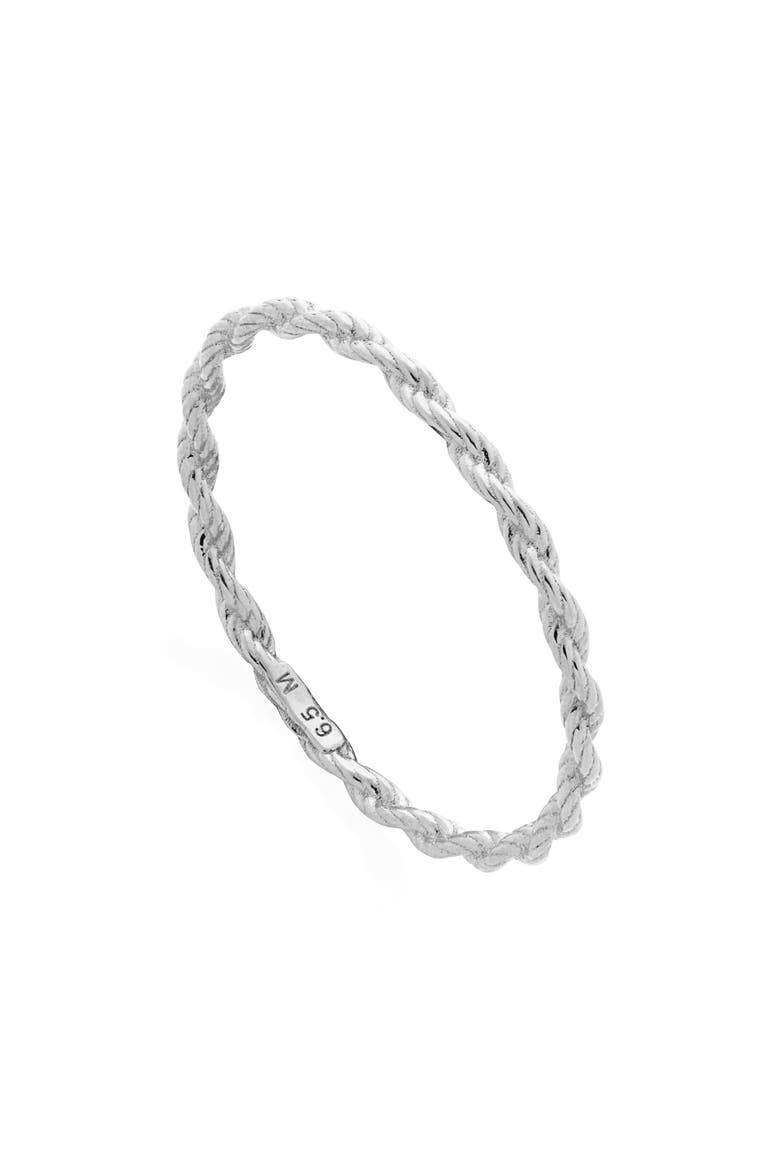 Corda Skinny Ring, Main, color, SILVER