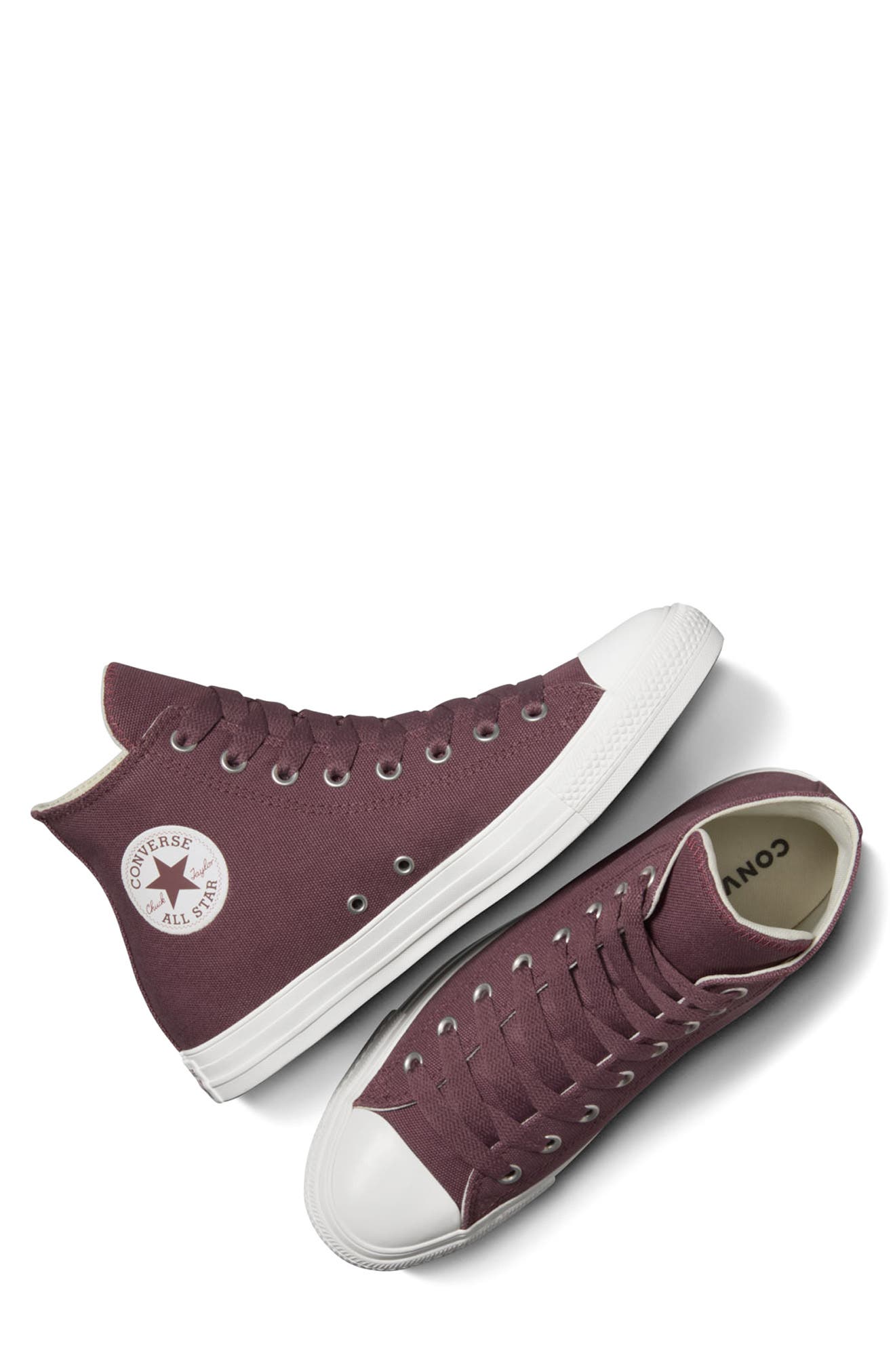 Converse Chuck Taylor All Star Canvas High Top Sneaker, Alternate, color, Trail Mixed/ Red Cedar