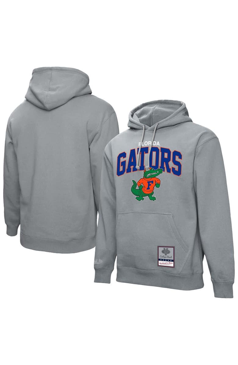 Mitchell & Ness Men's Mitchell & Ness Heather Gray Florida Gators Classic Arch Pullover Hoodie, Main, color, Heather Gray