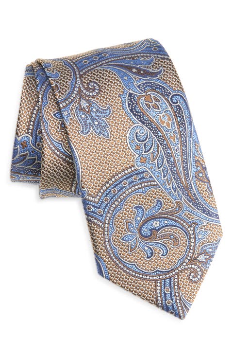 Paisley Jacquard Silk Tie