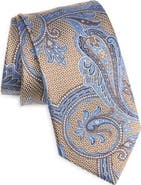 David Donahue Paisley Jacquard Silk Tie