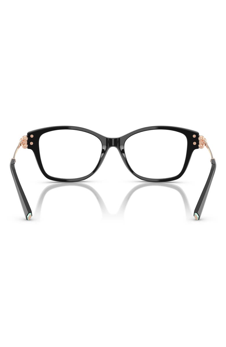 Tiffany & Co. 53mm Butterfly Optical Glasses, Alternate, color, Black / Demo Lens