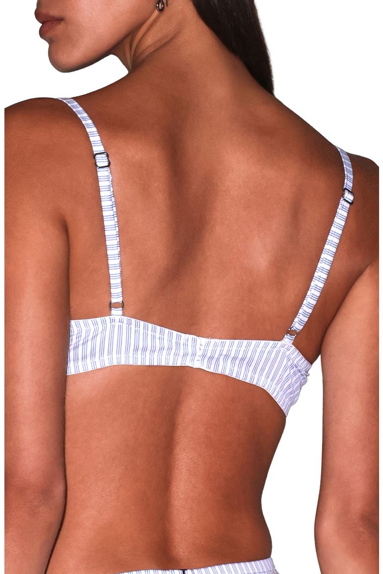 East Hampton Poplin Underwire Bra, Main, color, EAST HAMPTON STRIPE