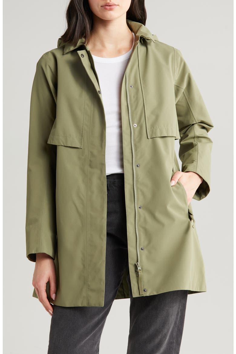 Lilja Waterproof Raincoat, Main, color, LAV GREEN