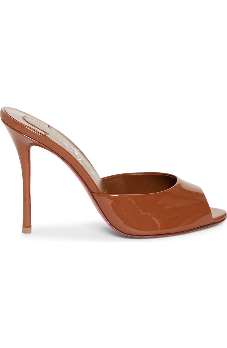 Christian Louboutin Me Dolly Peep Toe Slide Sandal, Alternate, color, Brown
