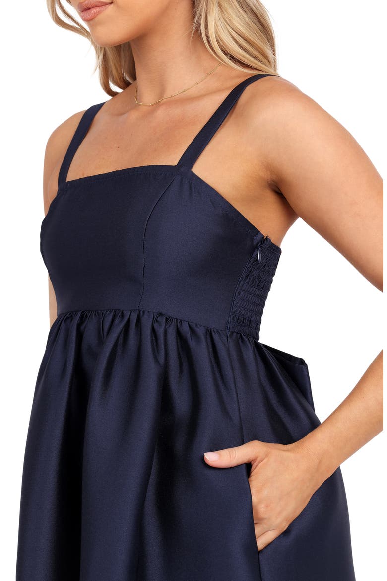 Isla A-Line Dress, Alternate, color, NAVY
