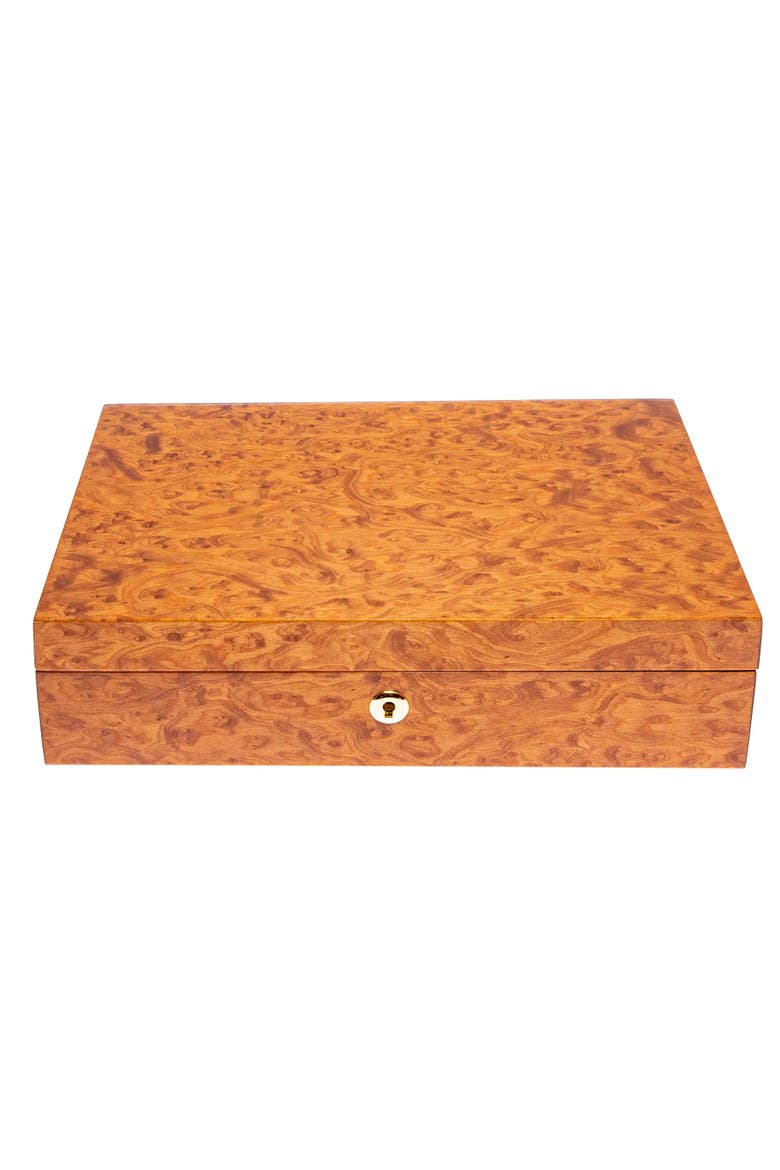 HERITAGE TEN WATCH BOX, Alternate, color, Burr Walnut