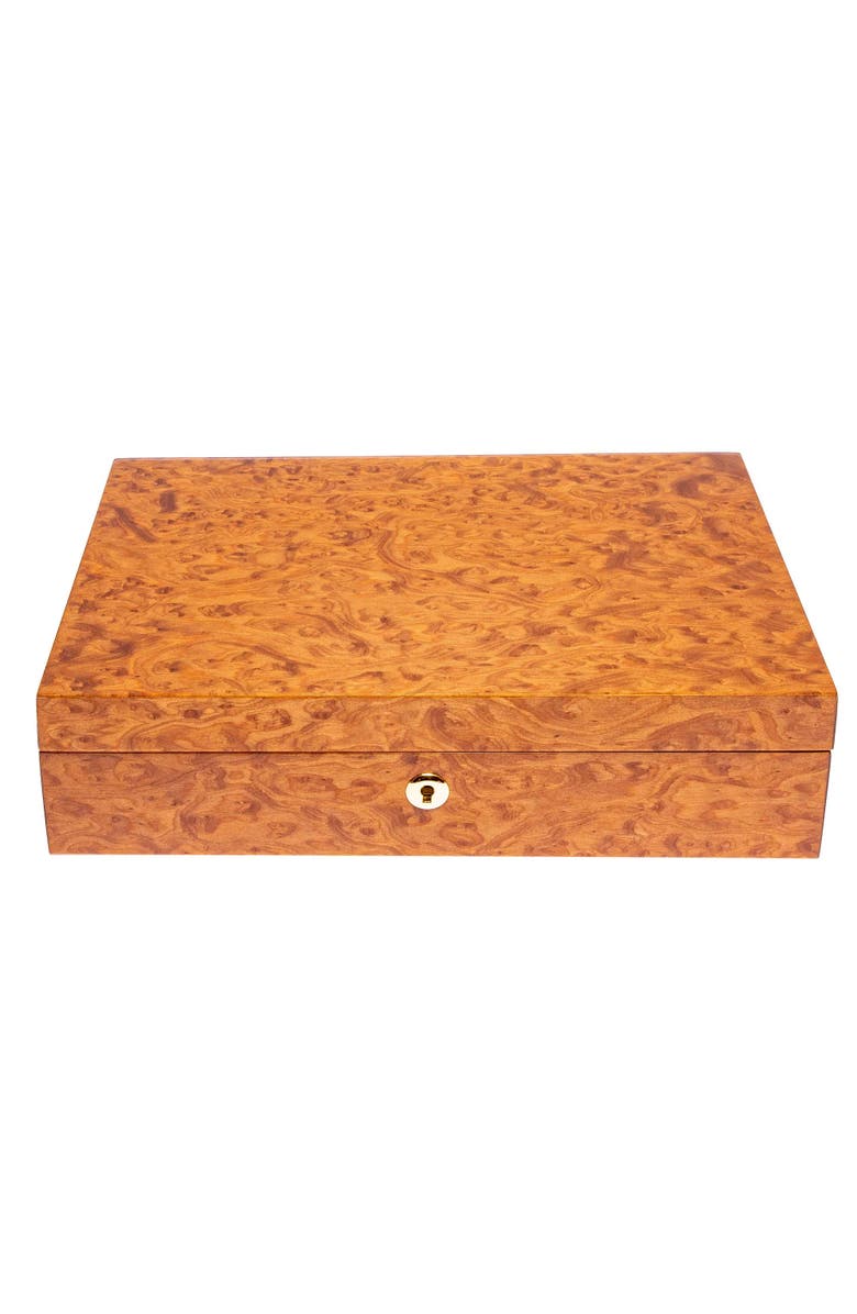 Rapport London HERITAGE TEN WATCH BOX, Alternate, color, Burr Walnut
