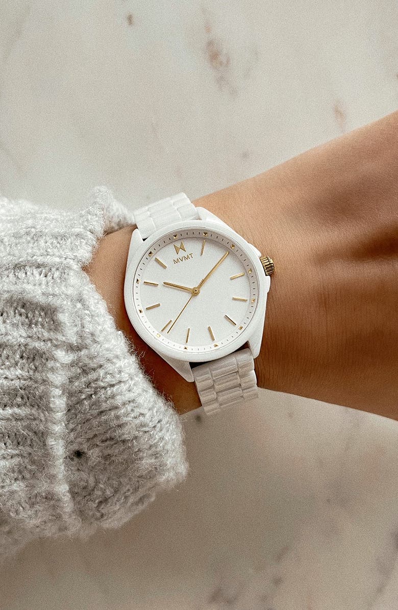 MVMT Coronada Ceramic Bracelet Watch, 36mm, Alternate, color, 