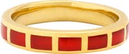 Jan Leslie Dash Ring Set In Sterling With 18Kt Gold Overlay