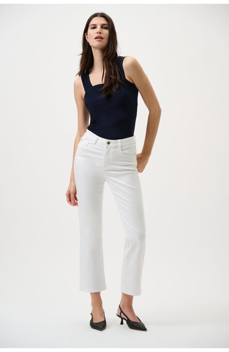 Joseph Ribkoff Margot | Classic Straight Leg Stretch Jeans, Alternate, color, White