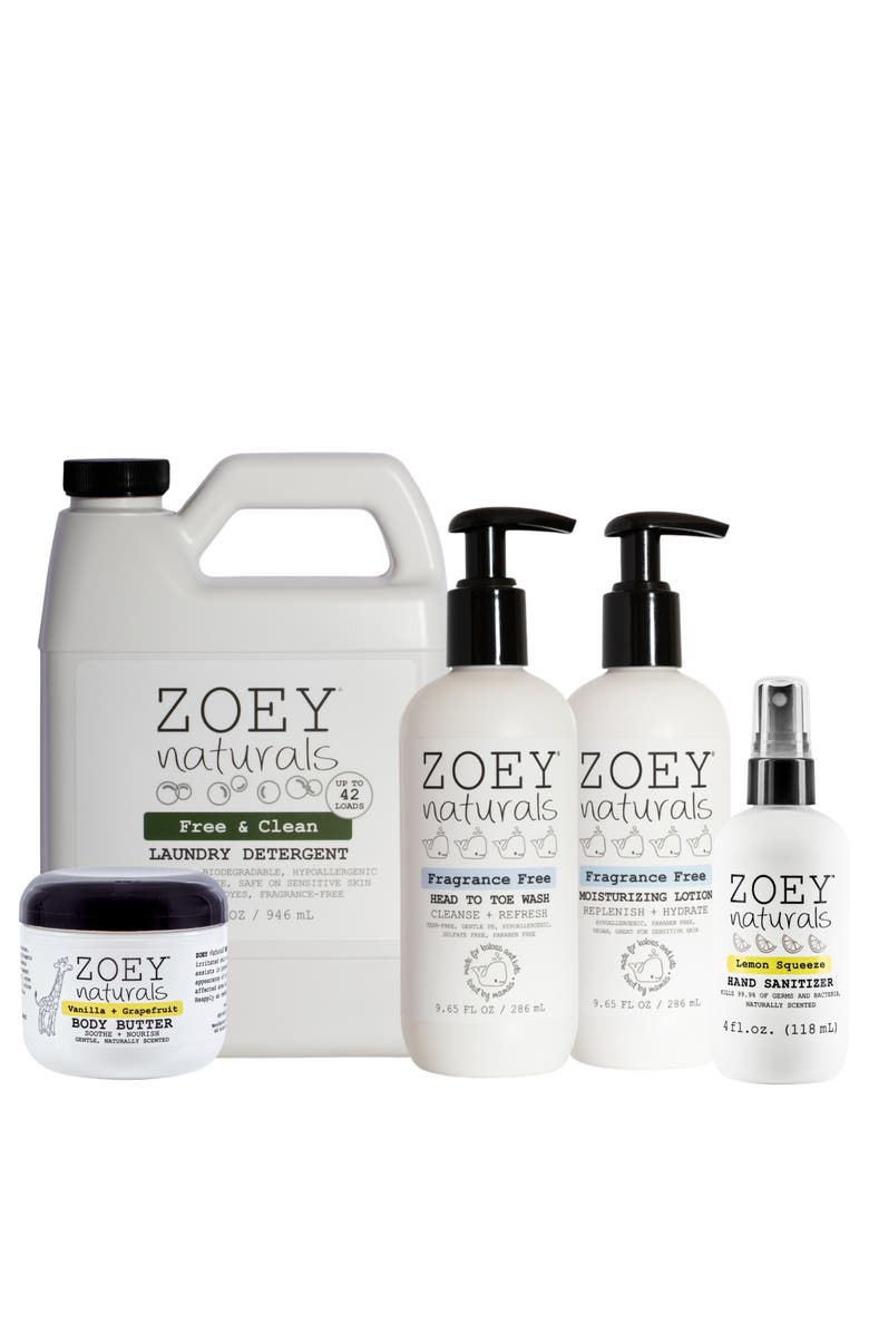 Zoey Naturals Clean and Gentle Essentials Kit, Alternate, color, NO COLOR
