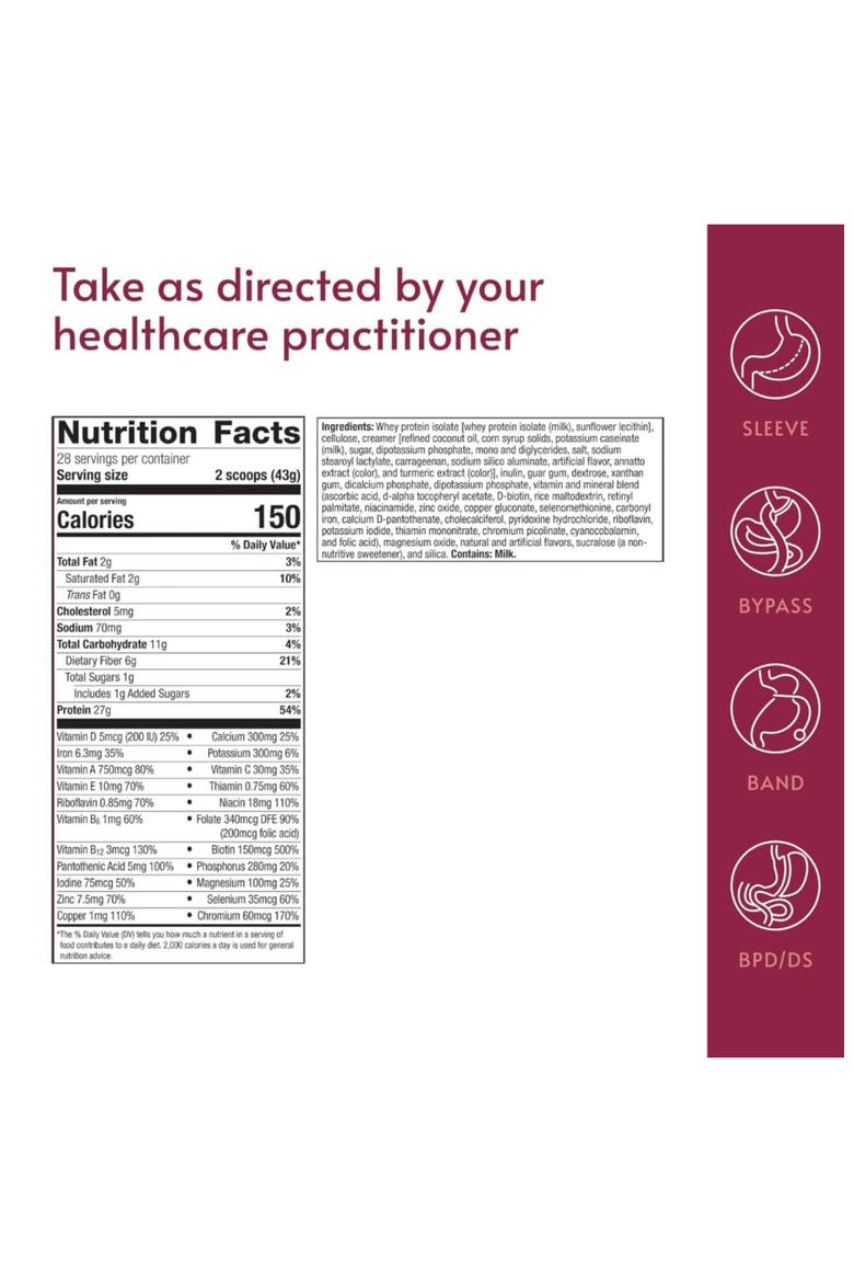 High Protein Whey Isolate Meal Replacement Drink Mix 42.47 oz, Alternate, color, None