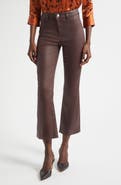 L'AGENCE Kendra Coated High Waist Crop Flare Jeans